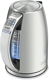 Cuisinart PerfecTemp 1.7-Liter Electric Kettle, Cordless Electric Tea Kettle, 1500W for Fast Heat-Up, 6 Preset Temperature...