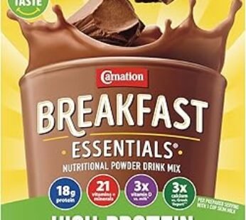 Carnation Breakfast Essentials High Protein Powder Drink Mix, Rich Milk Chocolate, 10 Packets, 6 Count