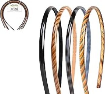 Scunci by Conair Effortless Beauty Skinny headband -plastic Headbands for Women and Men – hair accessories for women – Neu…